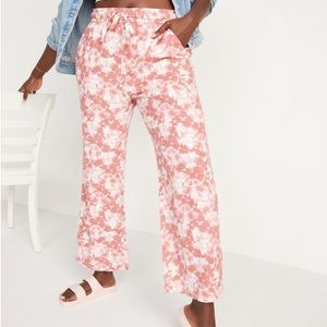 Old Navy Size Medium LinenBlend Tie Dye Pants